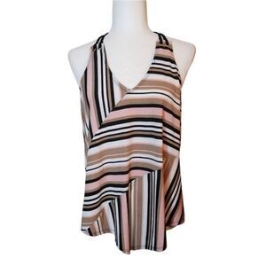 Lavish Y2K Striped Halter Top Size Medium